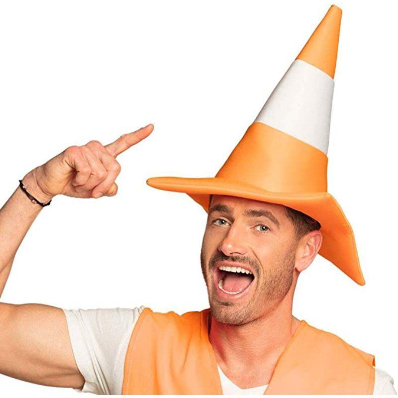 Boland - Traffic Cone Hat - Adult - Fancy Dress Central