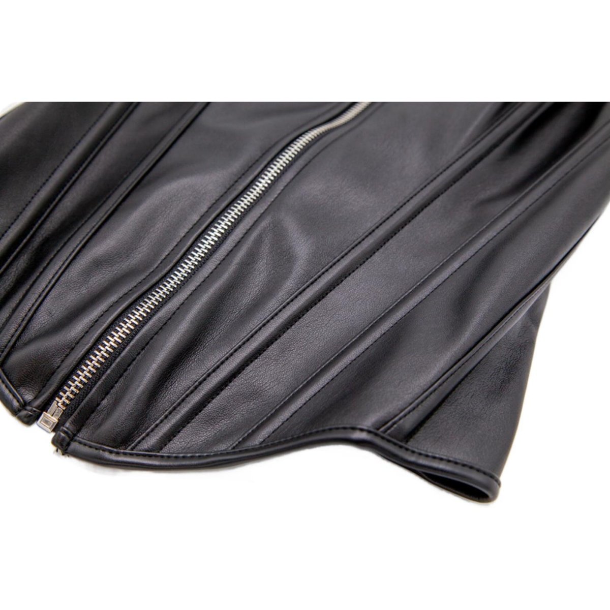 Wicked Costumes - Faux Leather Corset (Black) - Women - Fancy Dress Central