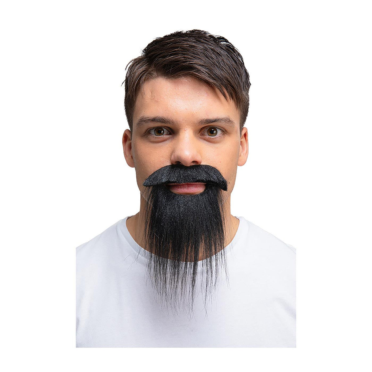 Wicked Costumes - Moustache & Beard (Black) - Adult