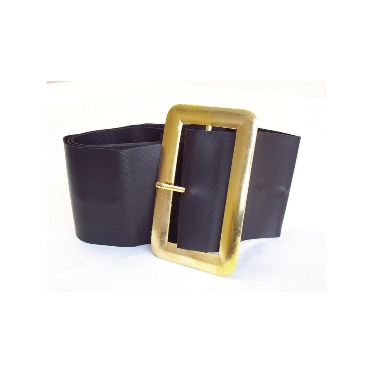 Rubies Masquerade Co. (UK) Ltd - Black Belt with Gold Buckle - Adult - Fancy Dress Central