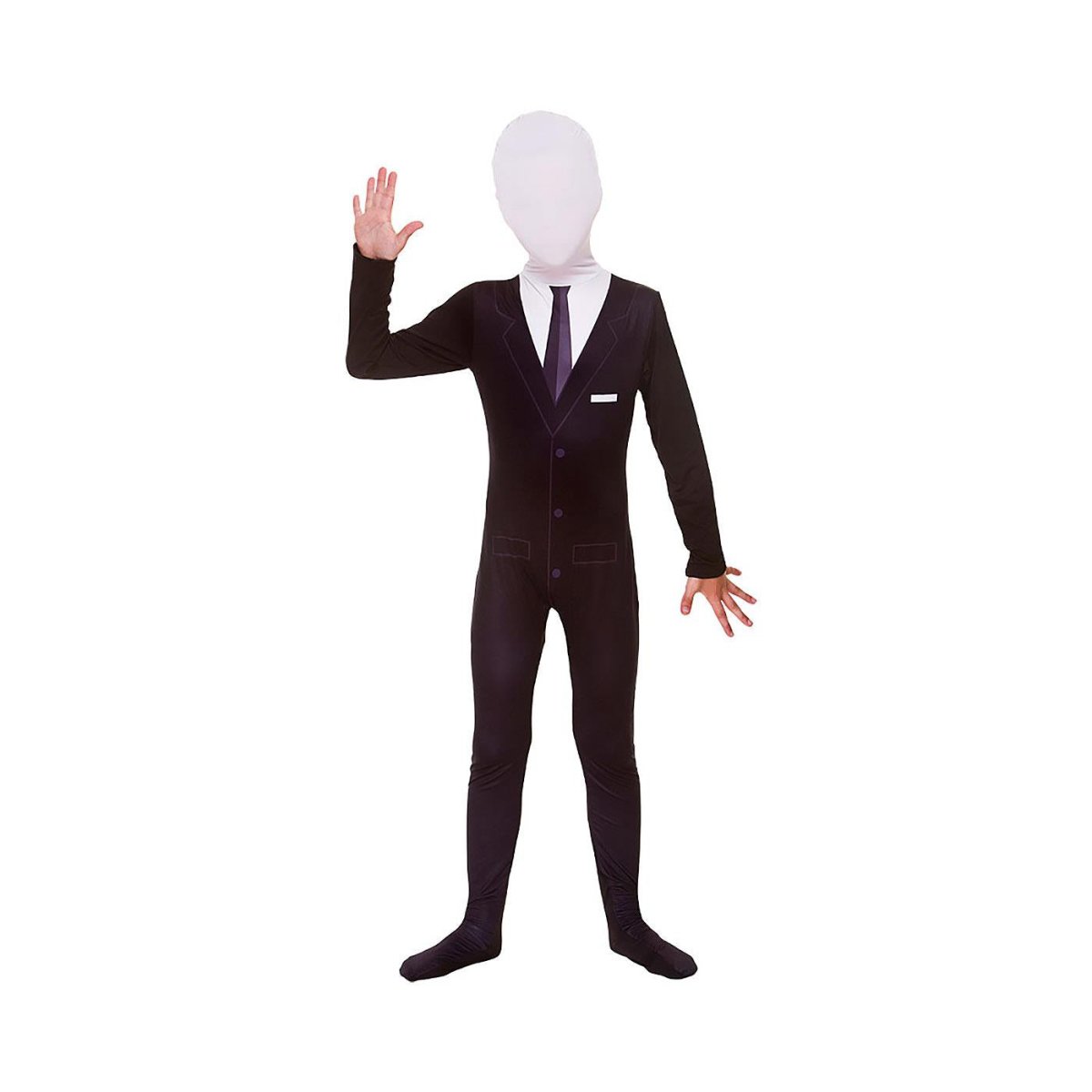Wicked Costumes - Kidz Skinz Costume (Slenderman) - Child - Fancy Dress Central