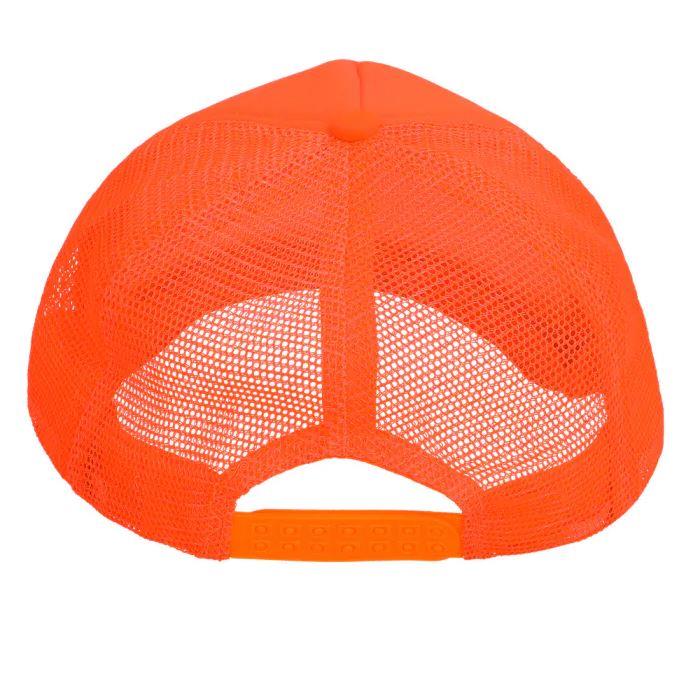 Boland - 90s Neon Cap (Orange) - Adult - Fancy Dress Central