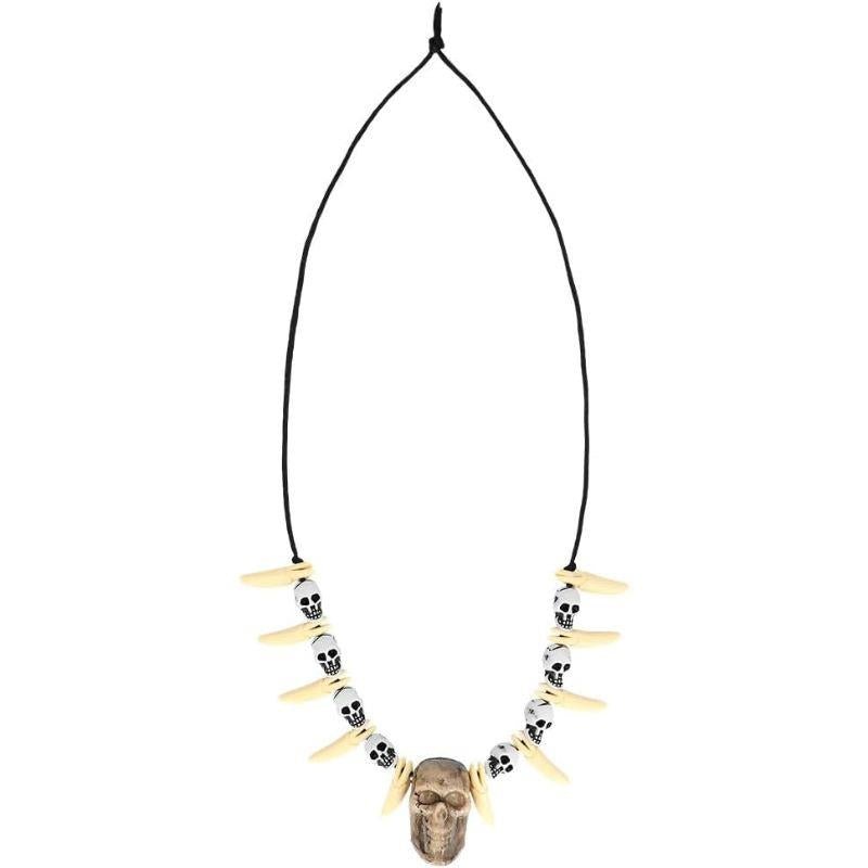 Boland - Skull & Tooth Necklace - Adult - Fancy Dress Central