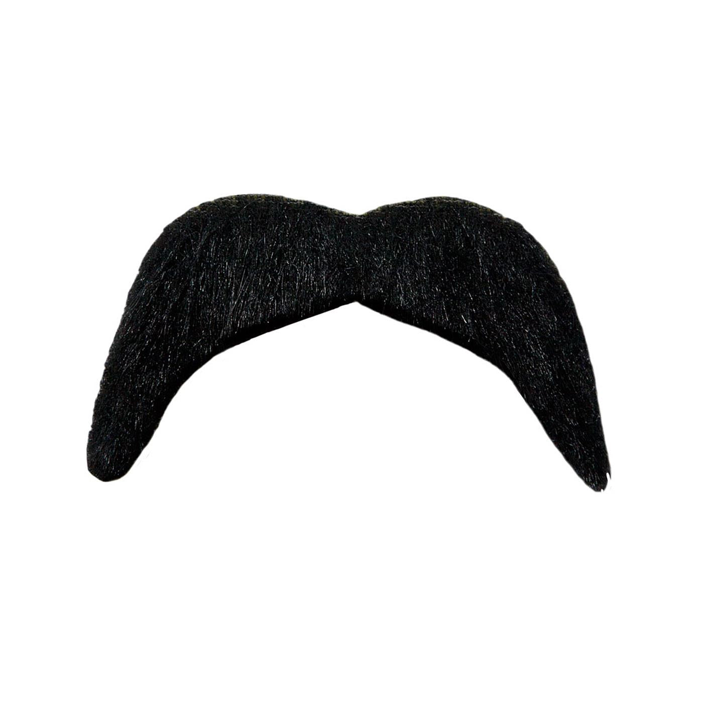70s Style Moustache (Black) - Adult