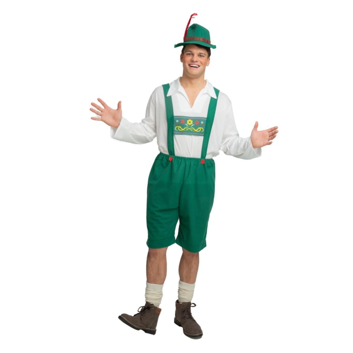 Wicked Costumes - Bavarian Beer Guy Costume (Green) - Men - Fancy Dress Central