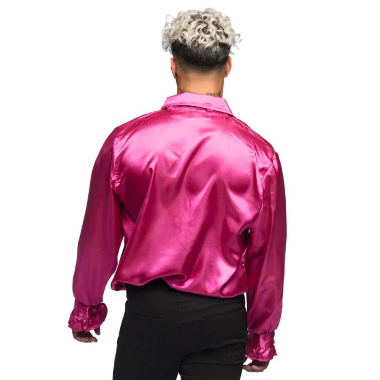 Ruffle Party Shirt (Pink) - Men