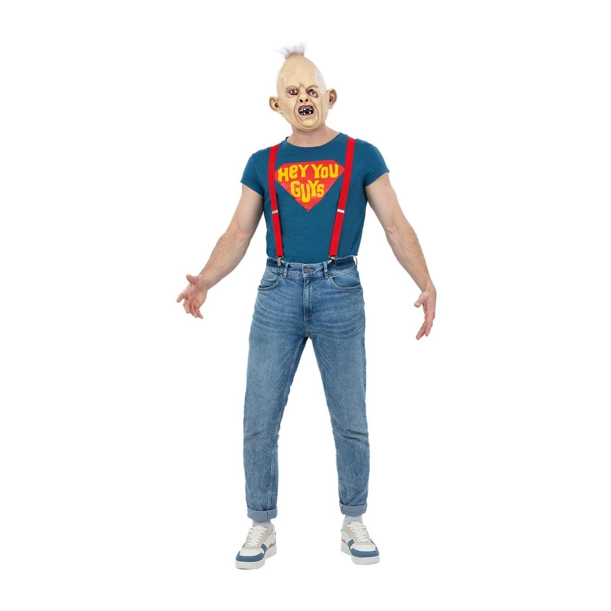 Smiffys - The Goonies Sloth Hat, Mask, Braces & Top Costume - Men - Fancy Dress Central
