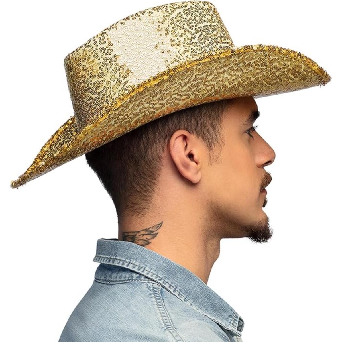 Fancy Dress Central - Rodeo Party Cowboy Hat (Gold) - Adult - Fancy Dress Central