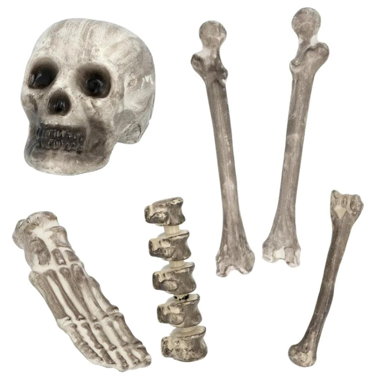 Skull & Bones Set (6 Piece) - Party Decoration