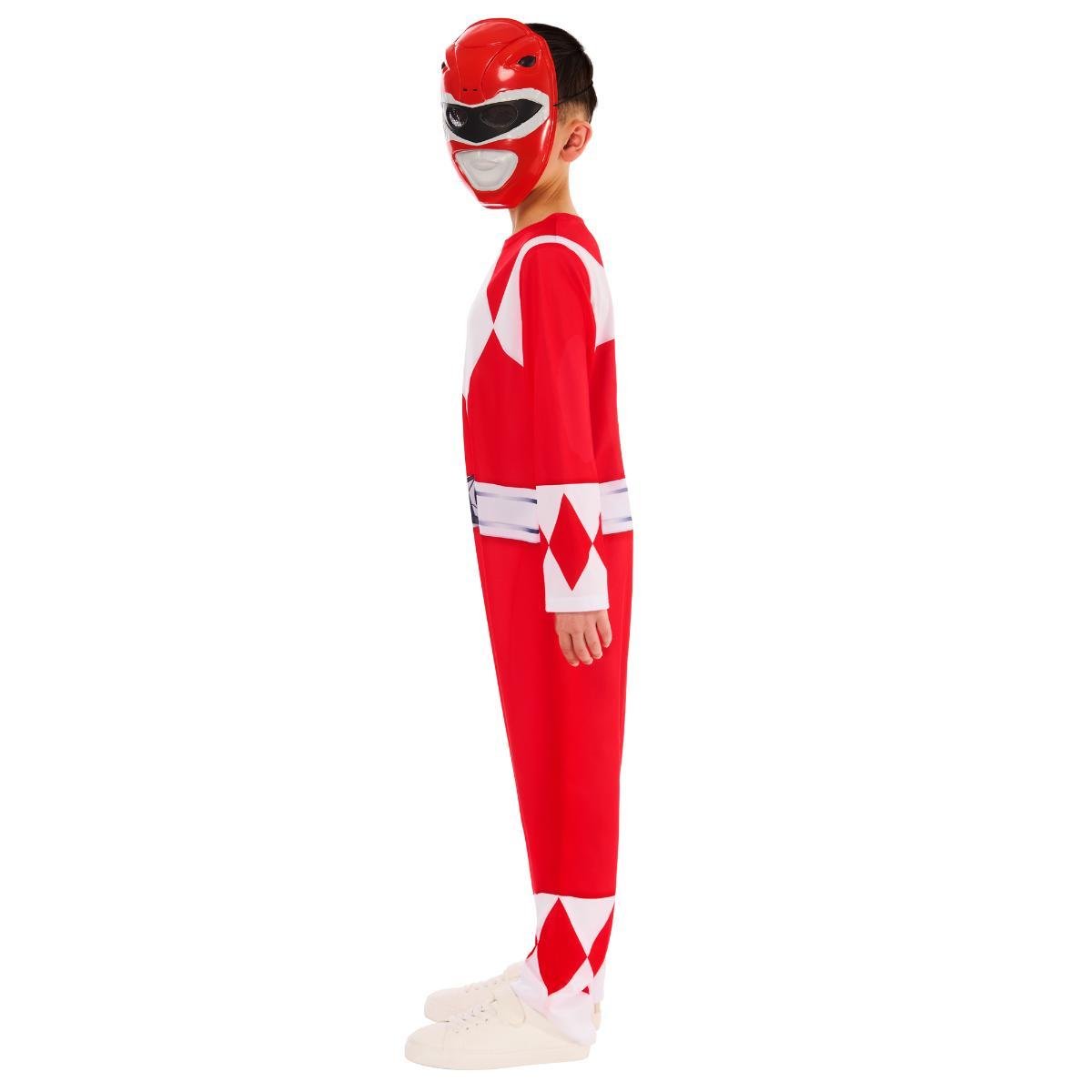 Rubies - Mighty Morphin Power Ranger Costume (Red) - Child - Fancy Dress Central