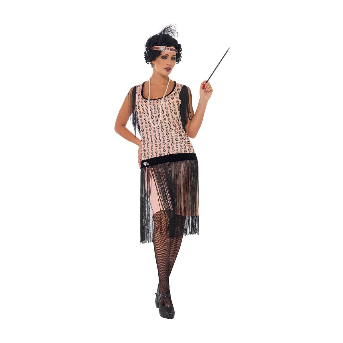 Smiffys - 20s Coco Flapper Costume - Womens - Fancy Dress Central
