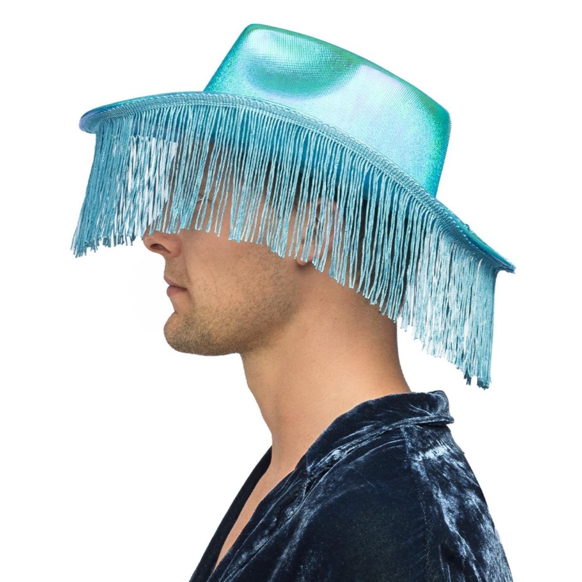 Fancy Dress Central - Fabulous Cowboy Hat (Blue) - Adult - Fancy Dress Central