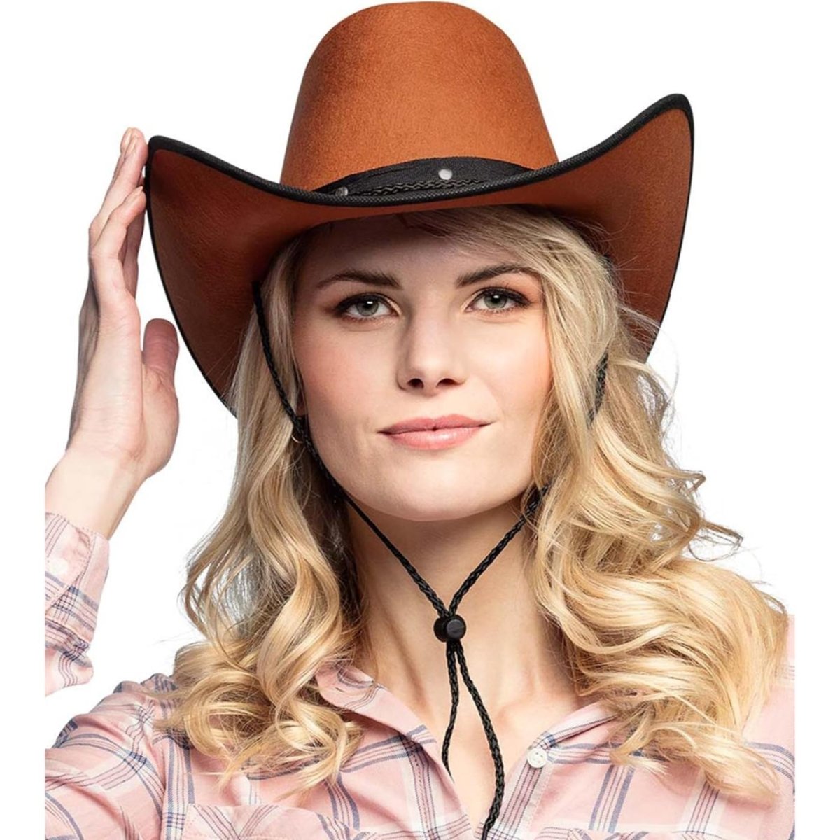 Boland - Wichita Cowboy Hat (Brown) - Adult - Fancy Dress Central