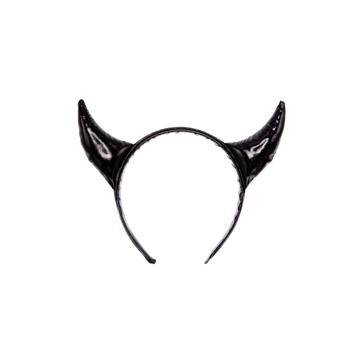 Wicked Costumes Ltd - PVC Devil Horns (Black) - Adult - Fancy Dress Central