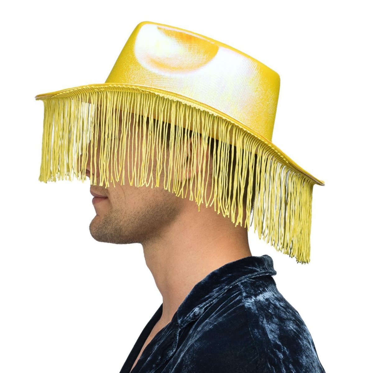Fancy Dress Central - Fabulous Cowboy Hat (Yellow) - Adult - Fancy Dress Central
