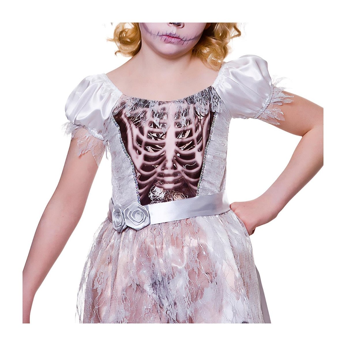 Wicked Costumes - Skeleton Bride Costume - Girls - Fancy Dress Central