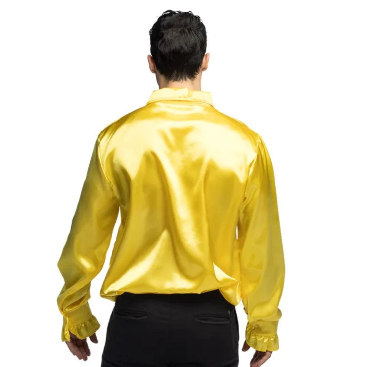 Boland - Ruffle Party Shirt (Yellow) - Men - Fancy Dress Central