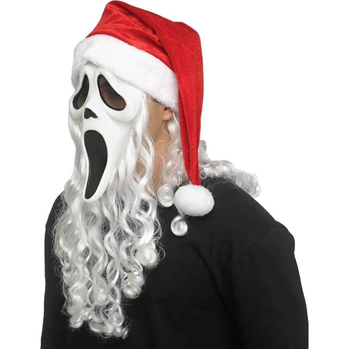 Wicked Costumes - Ghost Face Santa Mask - Adult - Fancy Dress Central