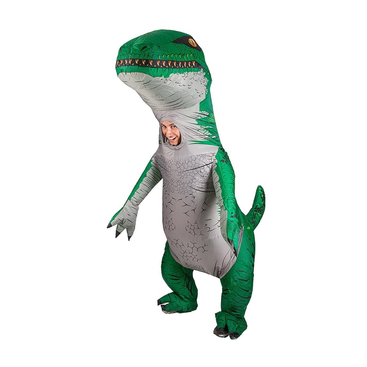 Wicked Costumes Ltd - Inflatable Dinosaur Costume (Green) - Adult - Fancy Dress Central