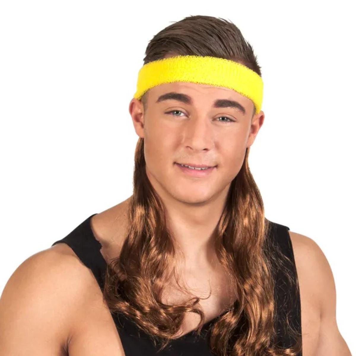Boland - Headband with Hair (Yellow) - Adult - Fancy Dress Central