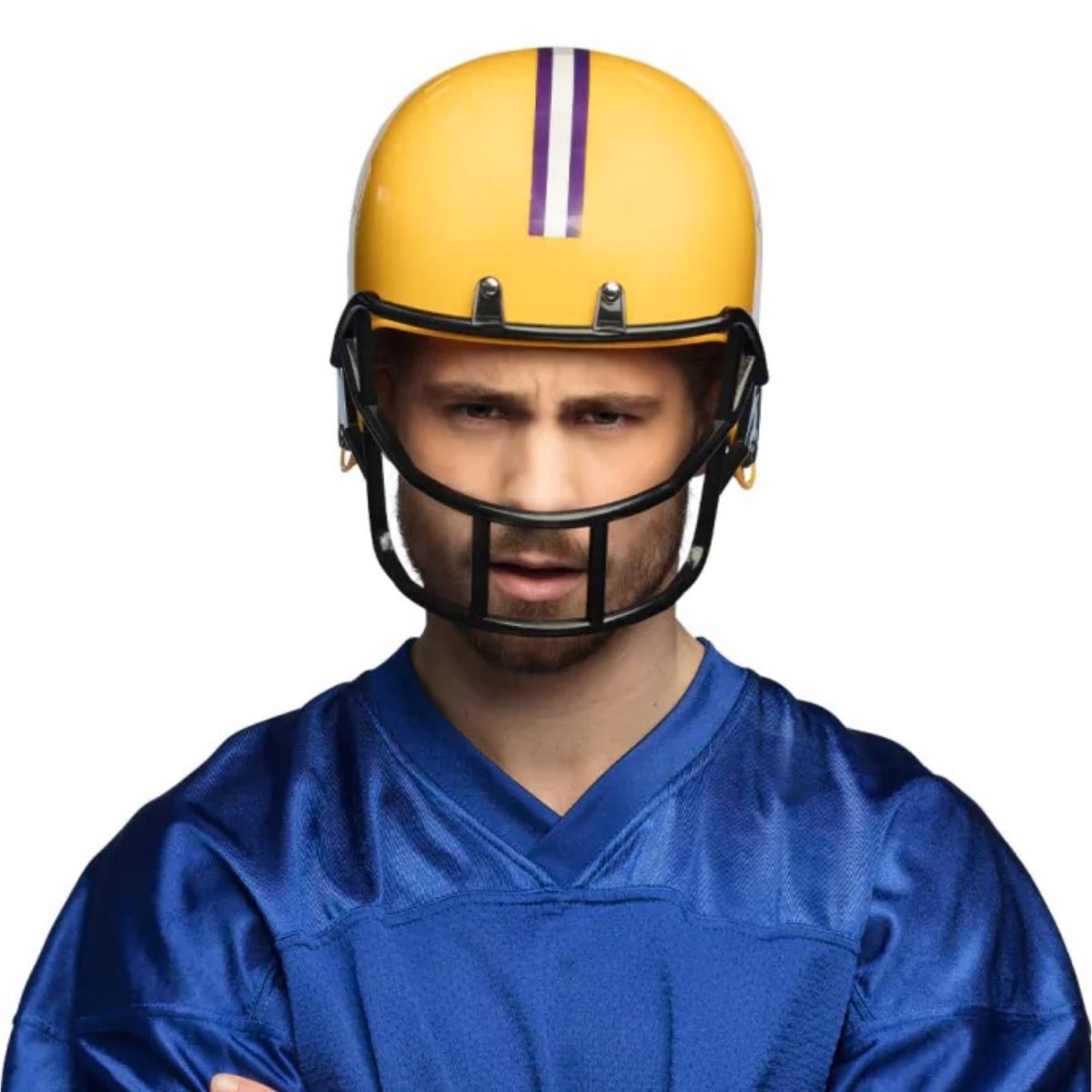 Boland - American Football Helmet (Yellow) - Adult - Fancy Dress Central