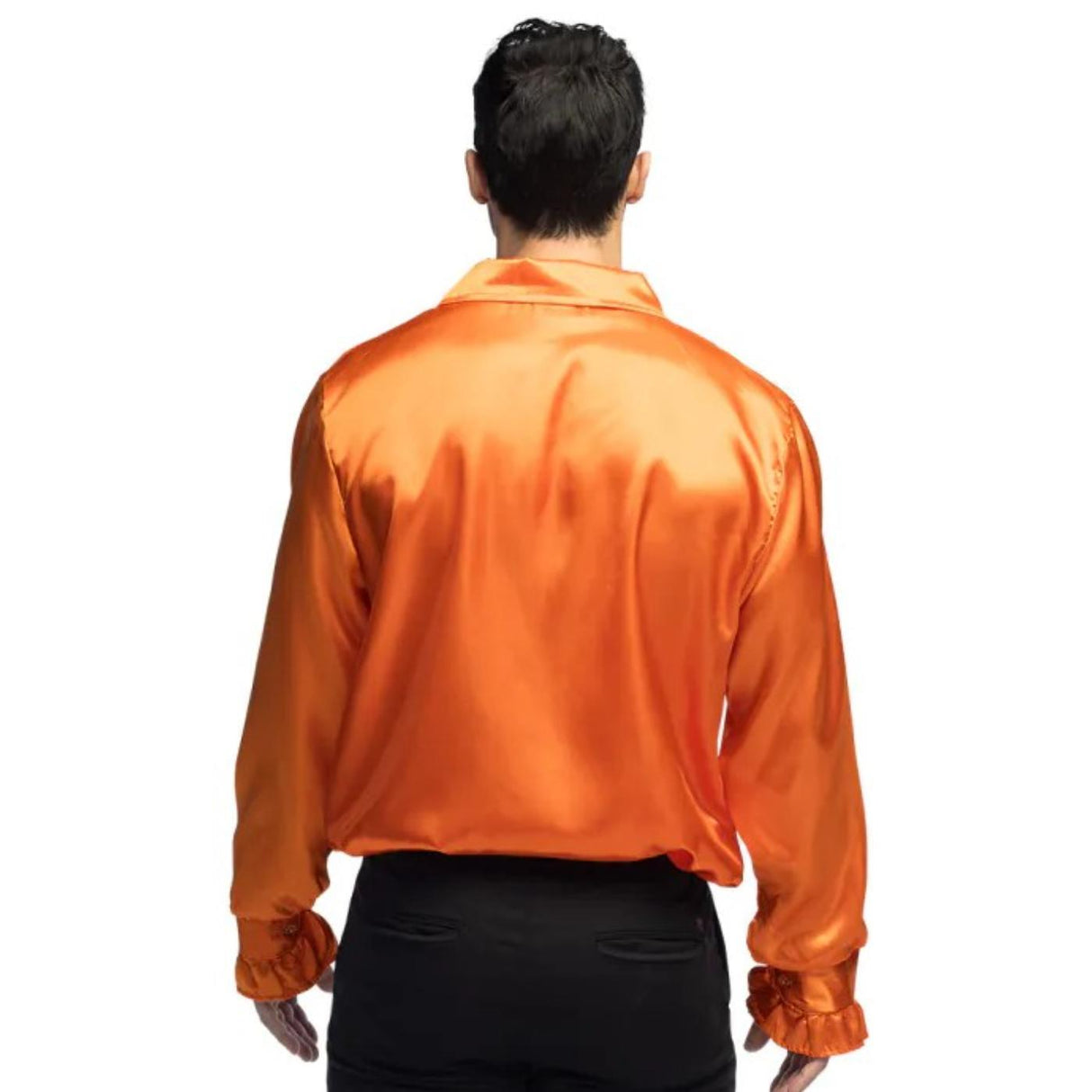 Ruffle Party Shirt (Orange) - Men