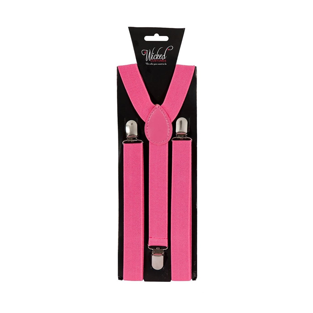Wicked Costumes Ltd - Braces (Neon Pink) - Adult - Fancy Dress Central