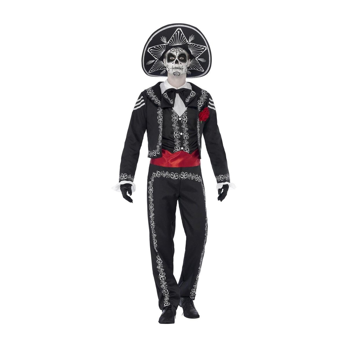 Smiffys - Day of the Dead Senor Bones Costume - Men - Fancy Dress Central