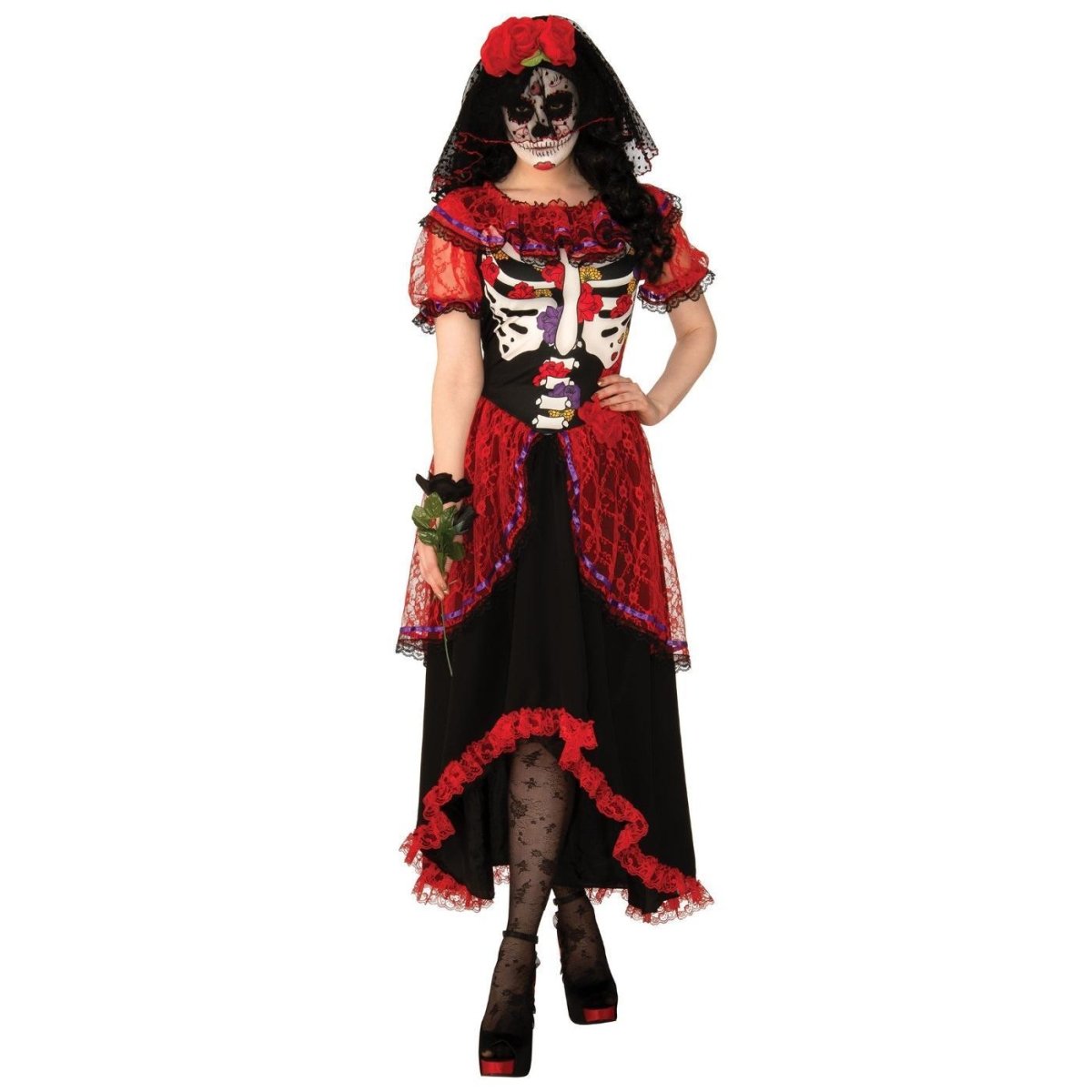 Rubies - Day of The Dead Costume - Women - Fancy Dress Central