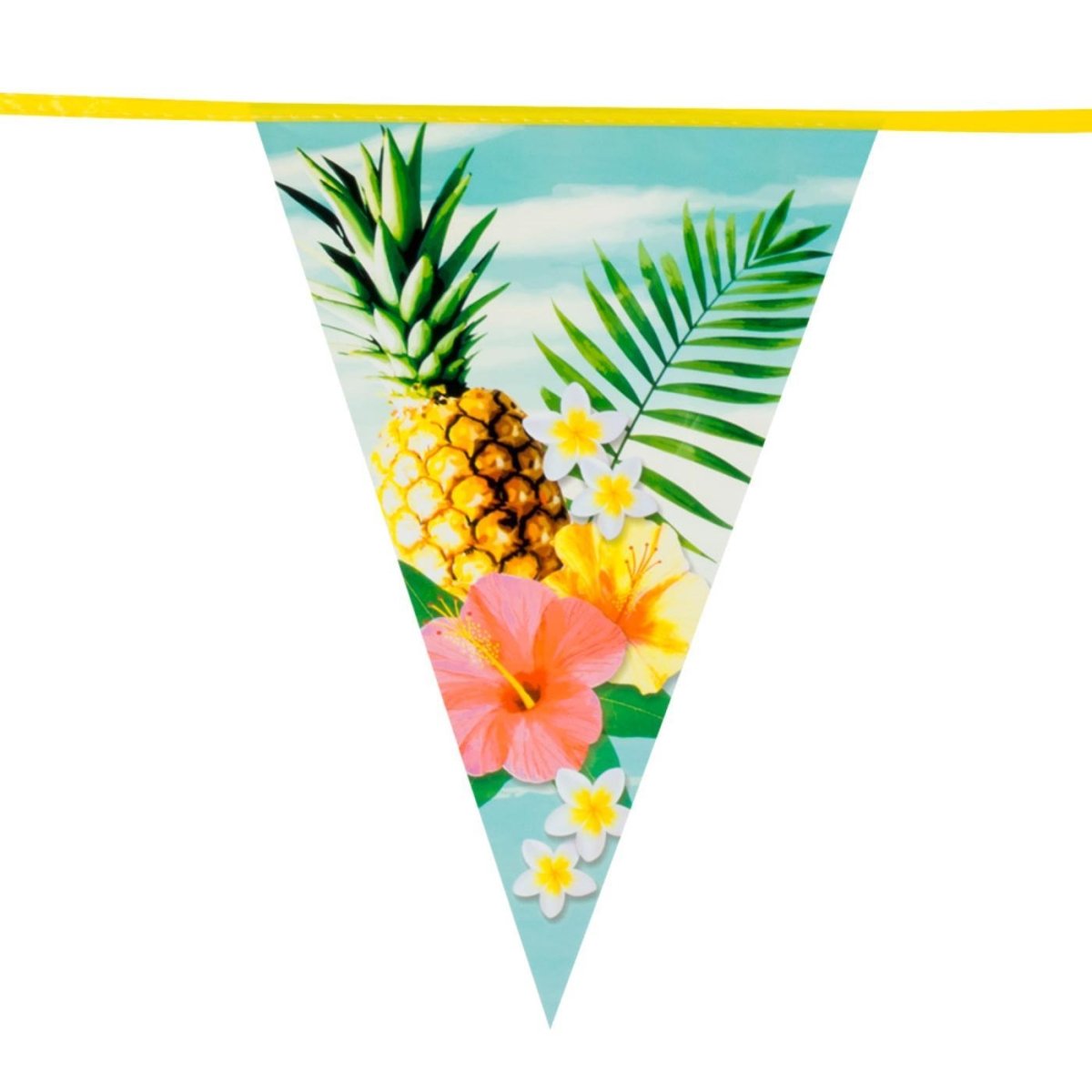 Boland - 6m Paradise Hawaiian Triangular Bunting - Fancy Dress Central
