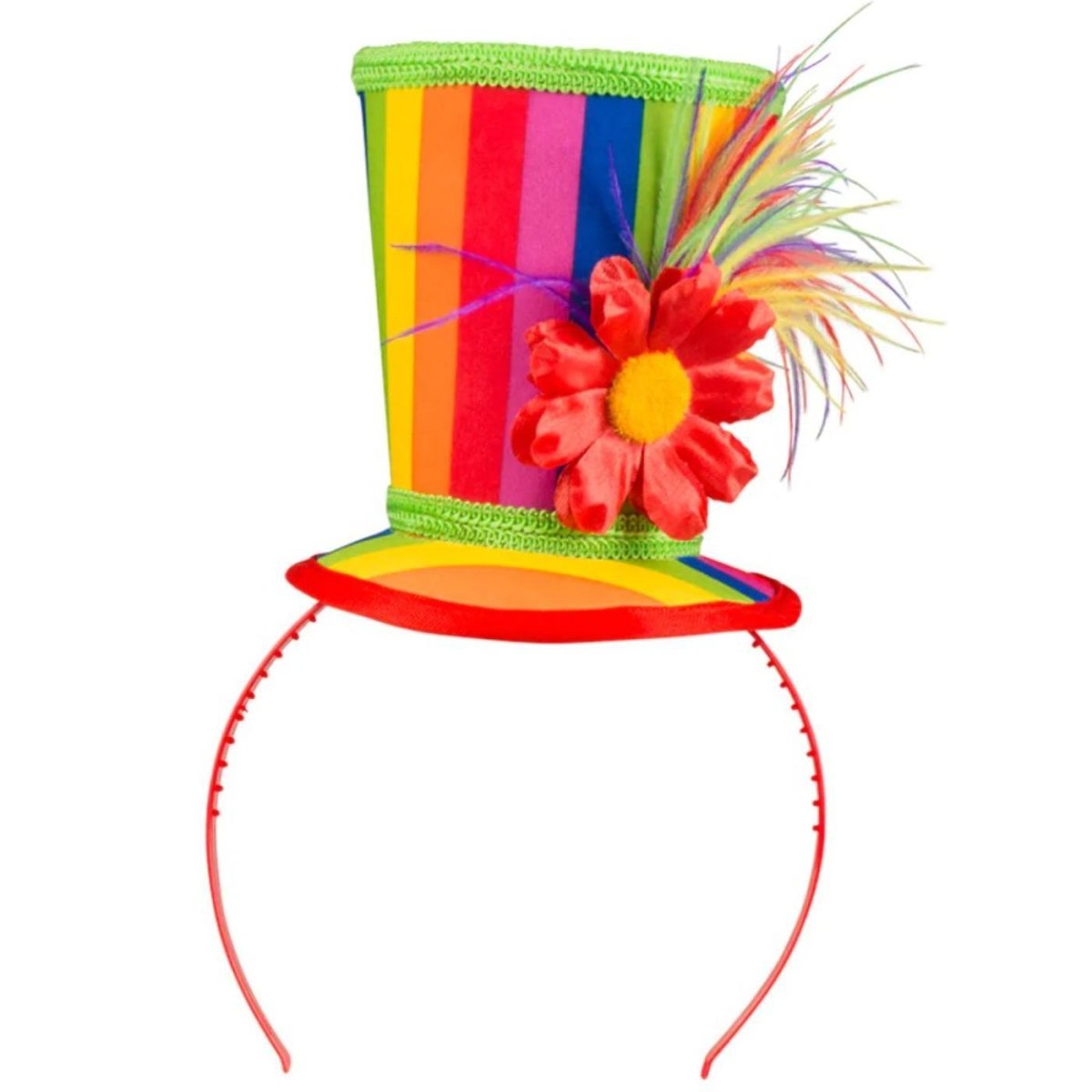 Boland - Rainbow Hat on a Headband - Adult - Fancy Dress Central