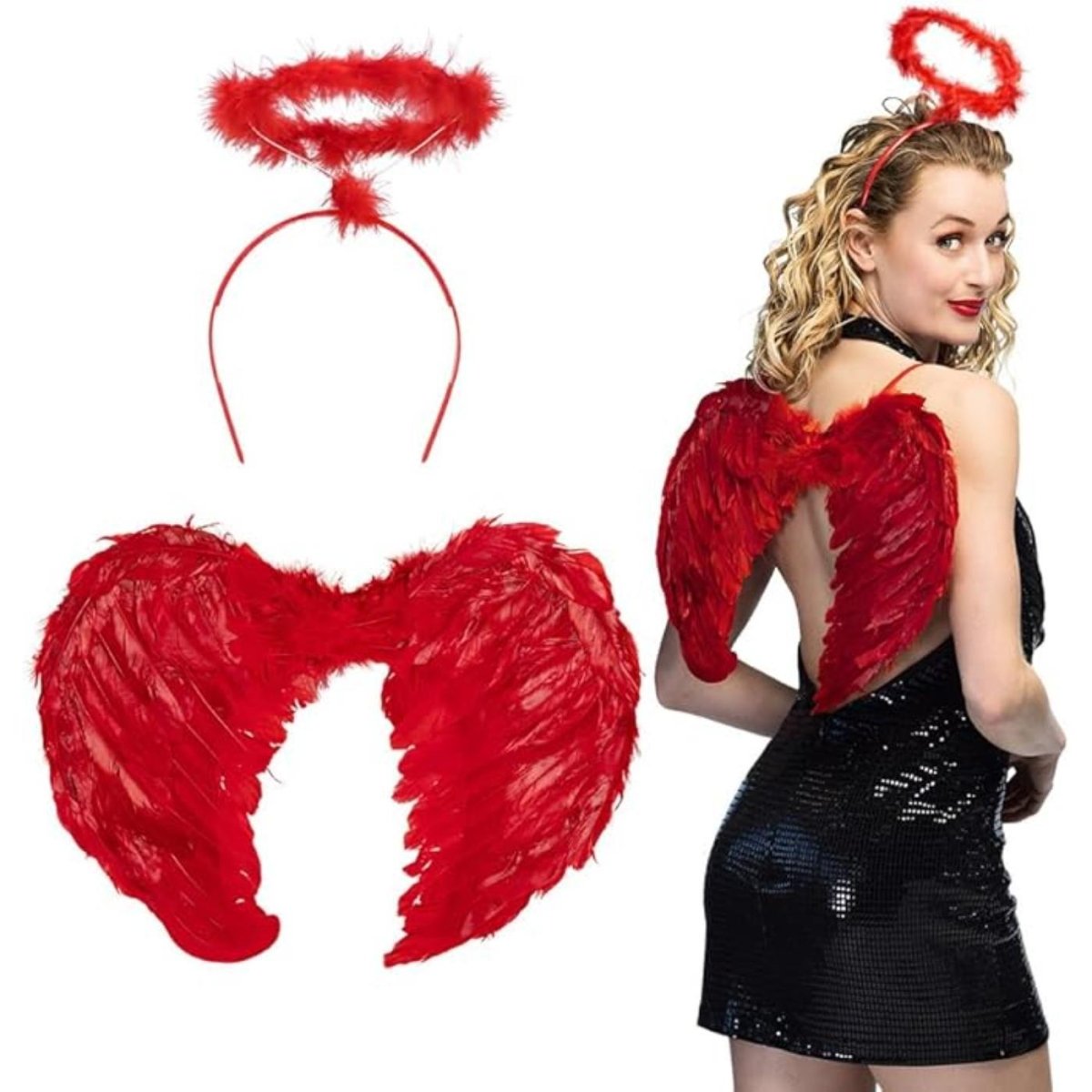 Boland - Angel Set (Red) - Adult - Fancy Dress Central