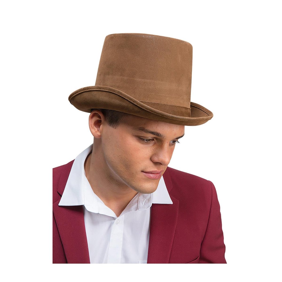 Wicked Costumes Ltd - Top Hat (Brown) - Adult - Fancy Dress Central