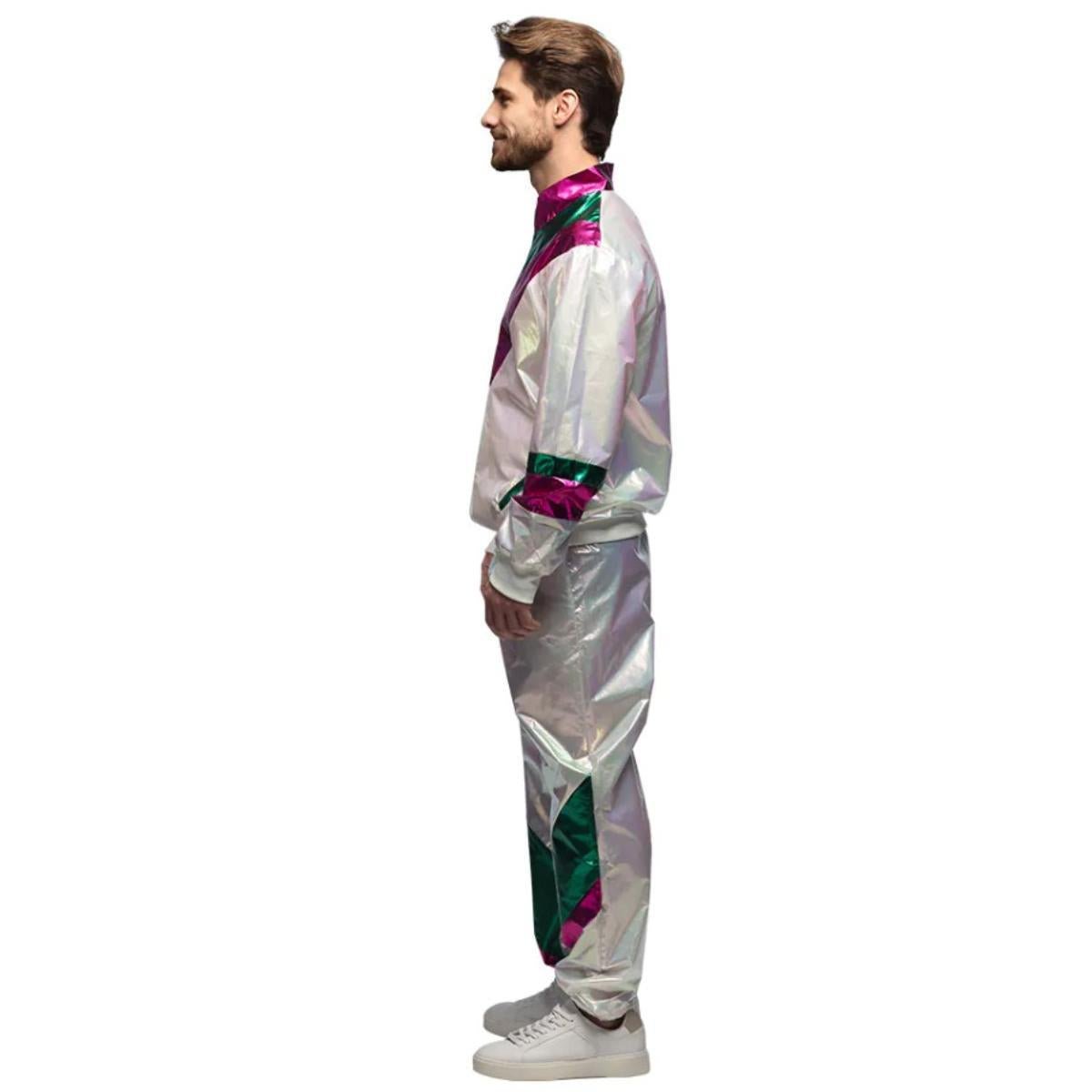 Boland - Holographic Dude Shell Suit Costume - Men - Fancy Dress Central