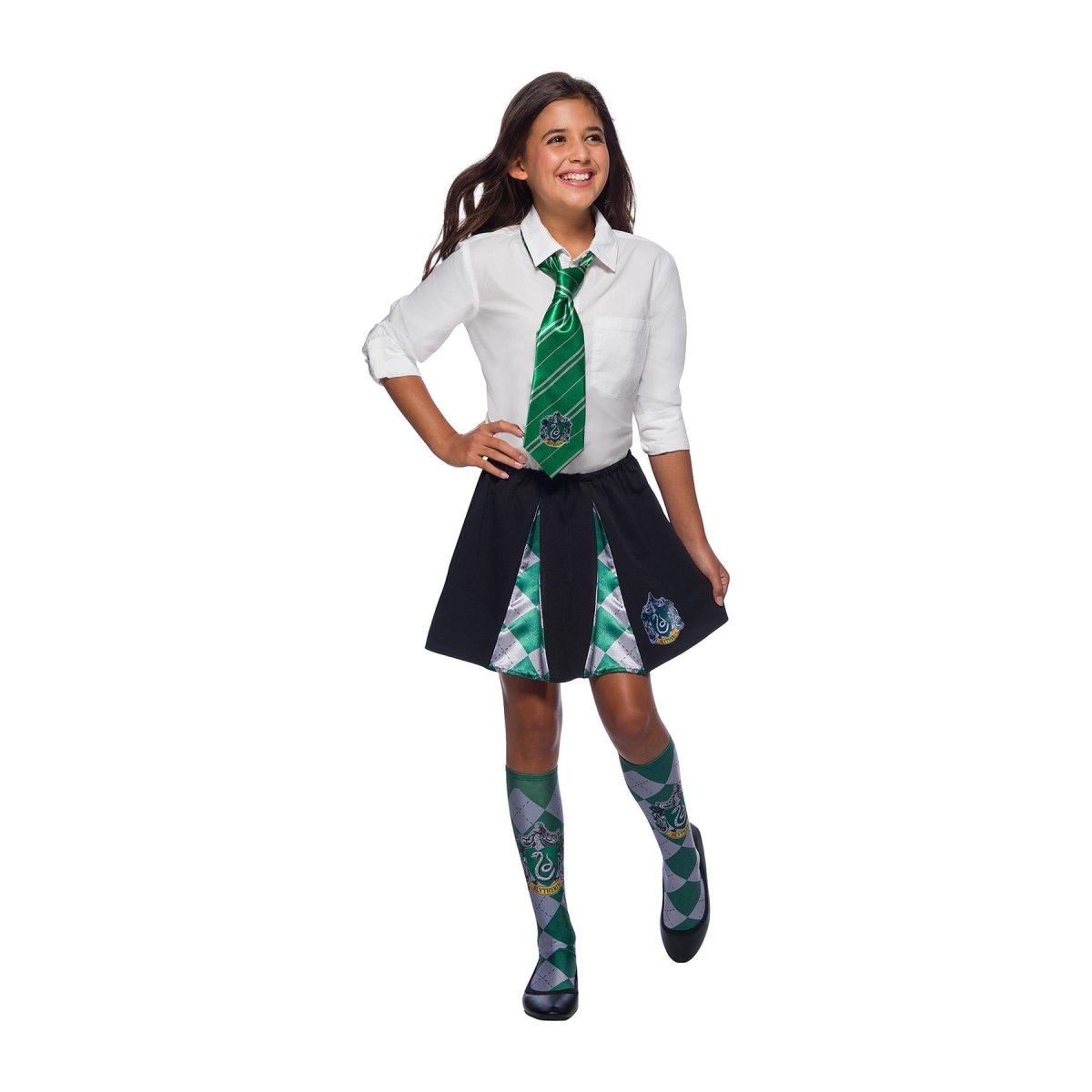 Rubies - Slytherin House Harry Potter Skirt - Girls - Fancy Dress Central