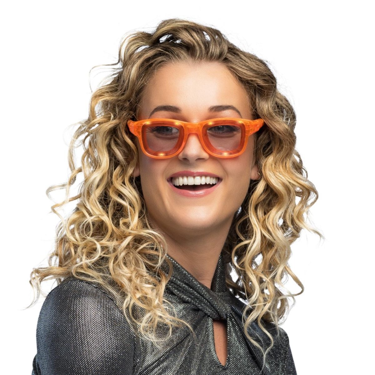 Boland - Blink LED Party Glasses (Orange) - Adult - Fancy Dress Central