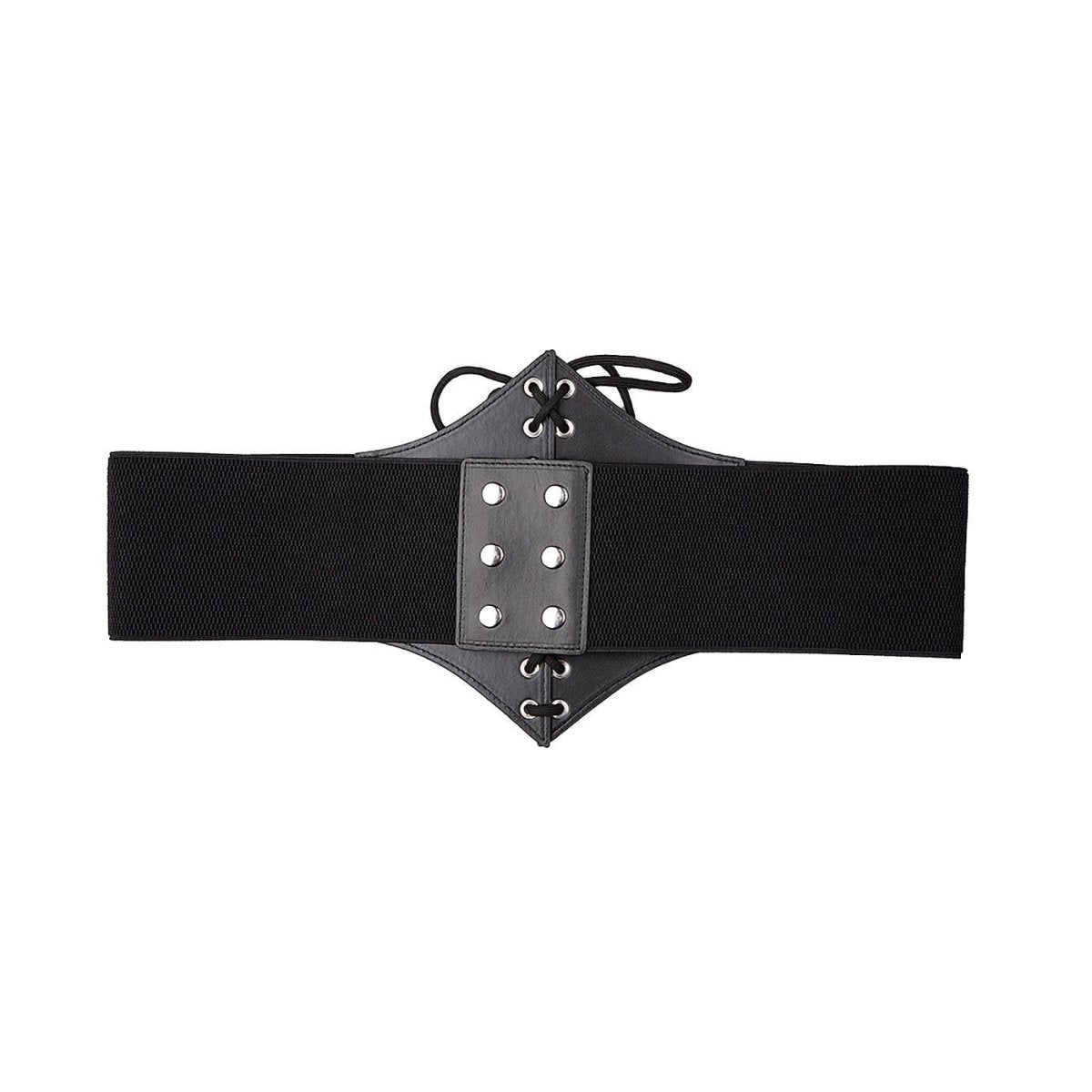 Wicked Costumes Ltd - Gothic Corset Belt (Black) - Women - Fancy Dress Central