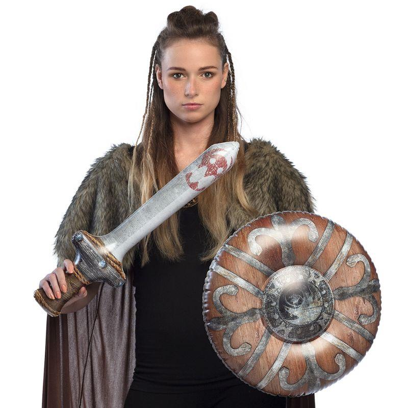 Boland - Inflatable Sword with Shield - Adult - Fancy Dress Central