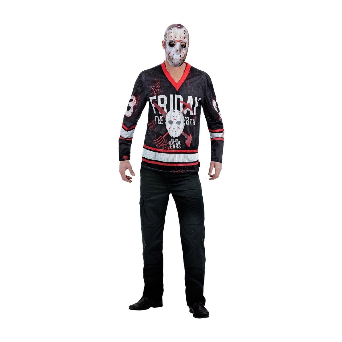 Smiffys - Friday the 13th Hockey Top Costume - Men - Fancy Dress Central