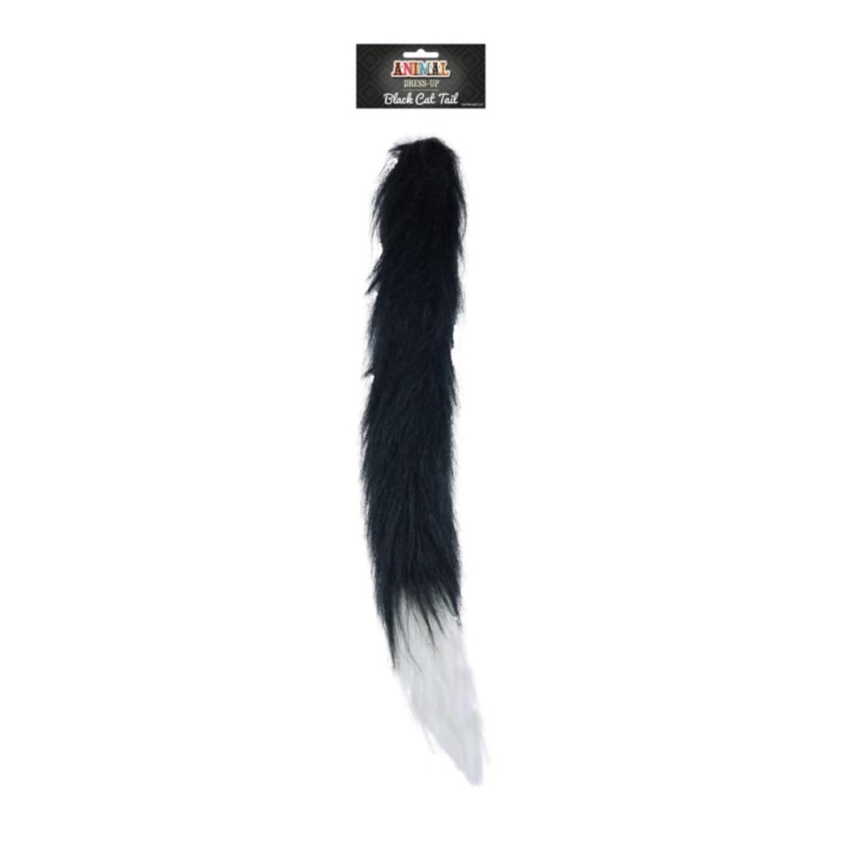 Henbrandt - Black & White Cat Tail - Adult - Fancy Dress Central