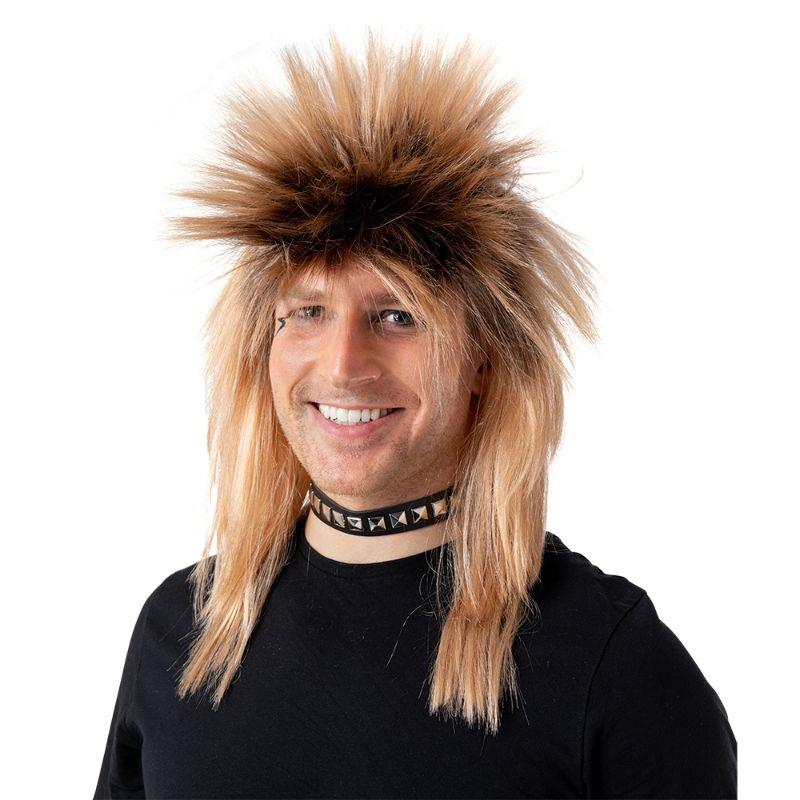 Wicked Costumes Ltd - 80s Rocker Wig (Dirty Blonde) - Adult - Fancy Dress Central