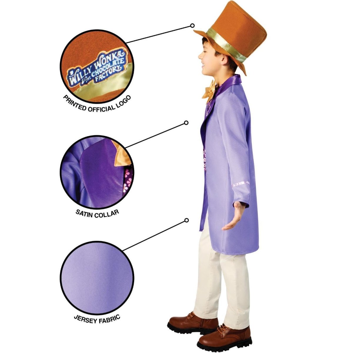 Rubies - Willy Wonka Costume - Boys - Fancy Dress Central