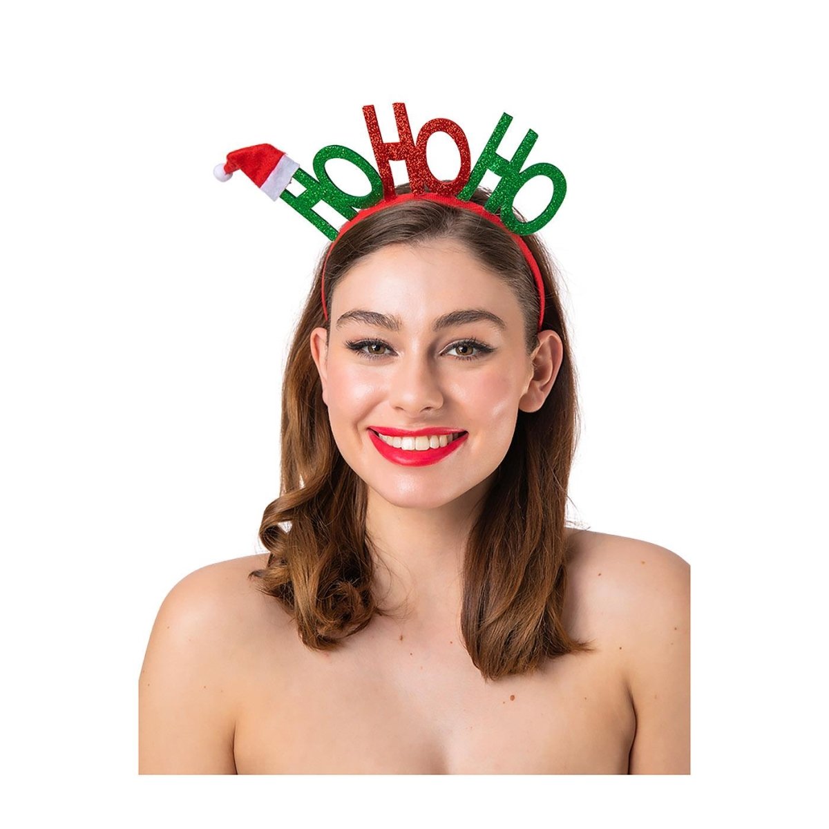 Wicked Costumes Ltd - Ho Ho Ho on a Headband - Adult - Fancy Dress Central