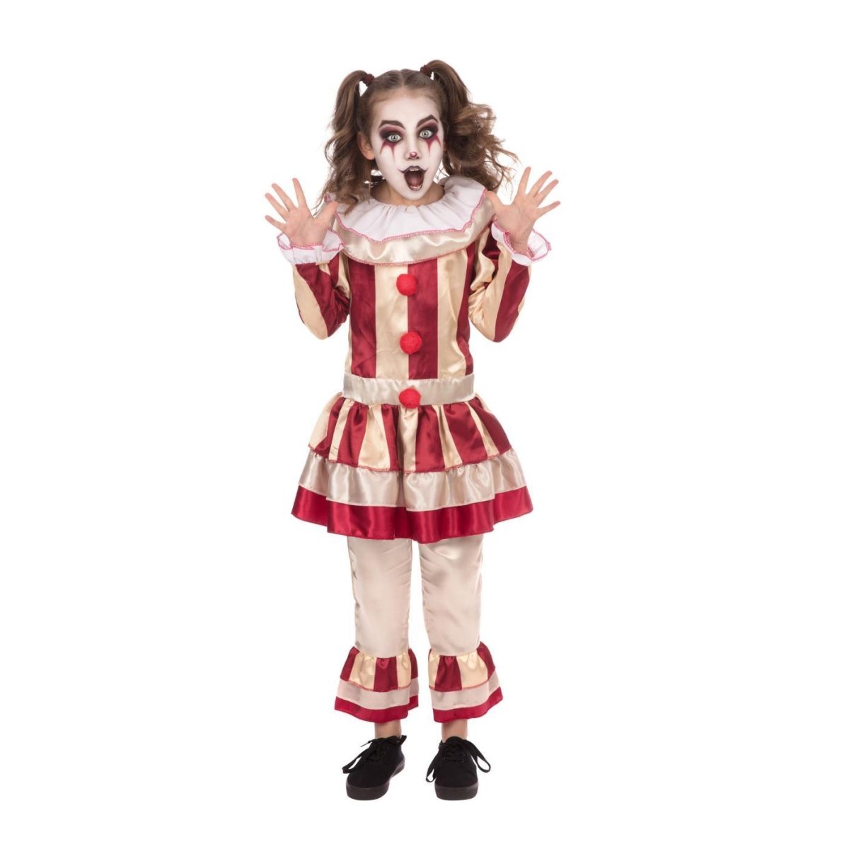Rubies - Carnevil Clown Costume - Girls - Fancy Dress Central