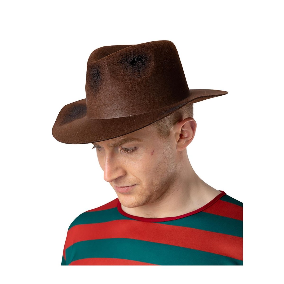 Wicked Costumes Ltd - Freddy Krueger Nightmare Fedora Hat - Adult - Fancy Dress Central
