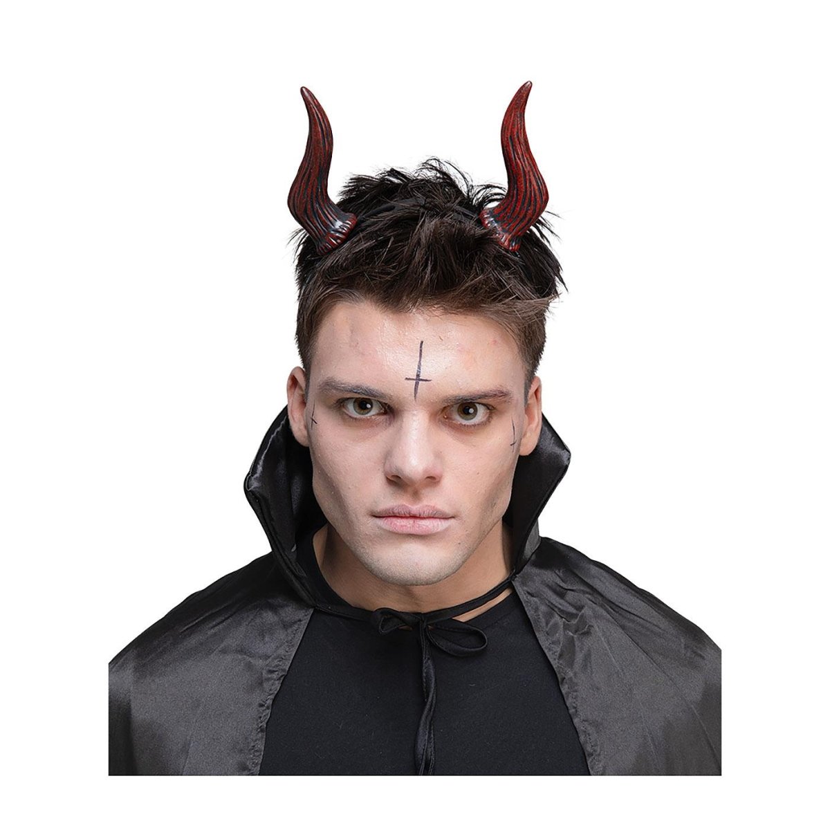 Wicked Costumes Ltd - Satanic Devil Horns - Adult - Fancy Dress Central
