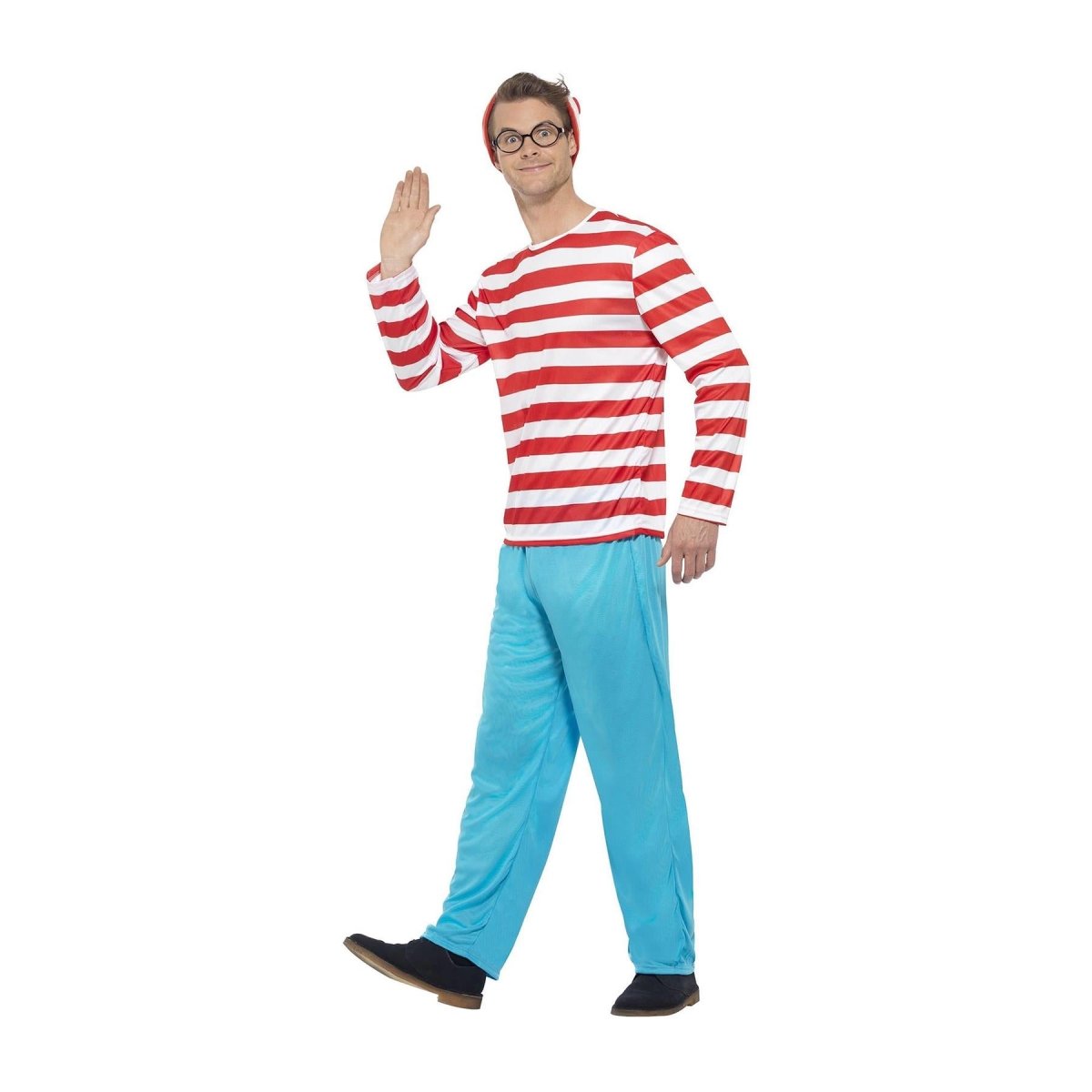 Smiffys - Where's Wally? Costume - Men - Fancy Dress Central