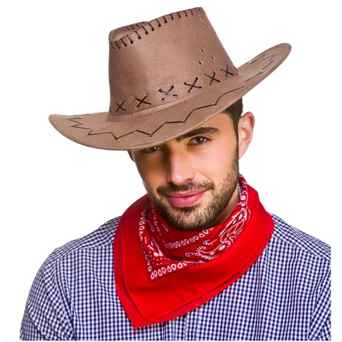 Wicked Costumes Ltd - Cowboy Bandana (Red) - Adult - Fancy Dress Central