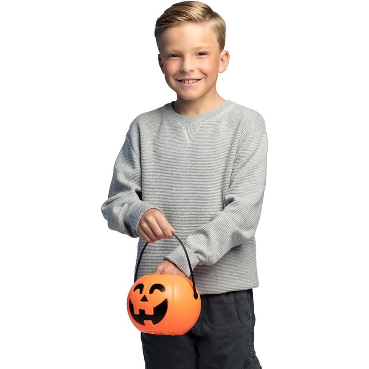 Boland - LED Pumpkin Trick or Treat Bucket - Fancy Dress Central