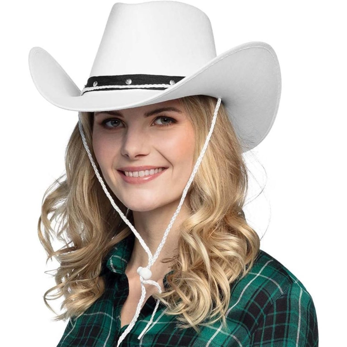 Boland - Wichita Cowboy Hat (White) - Adult - Fancy Dress Central